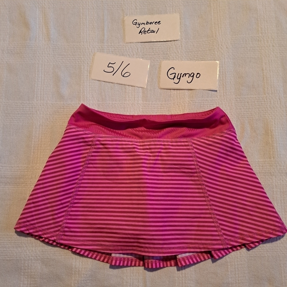 Gymboree Gymgo girls size small of 5-6 active wear skirt with modesty shorts